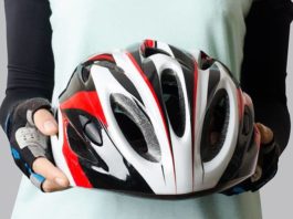 Fahrradhelm als Kopfschutz