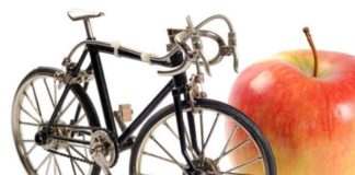 Radfahrer auf Diät