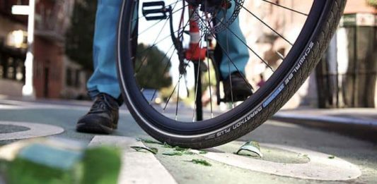 Platter Fahrradreifen und Pannenschutz